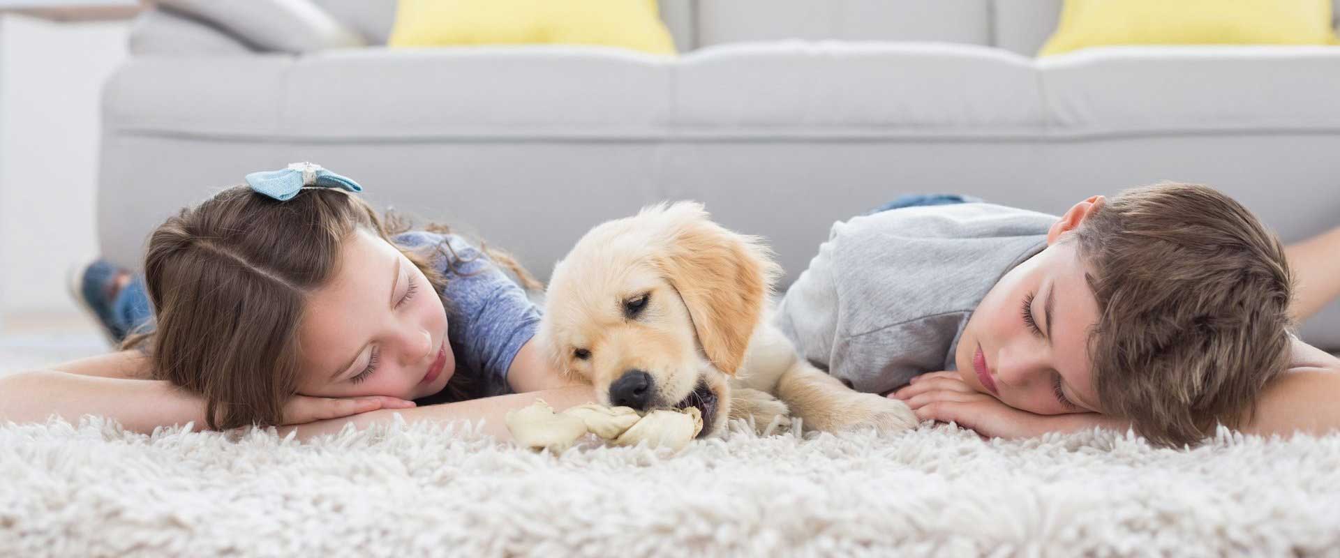Kids and Puppy